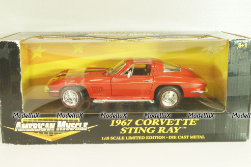 Chevrolet Corvette (C2) Sting Ray 1967, red, 32275, ERTL 1:18 Уценка!