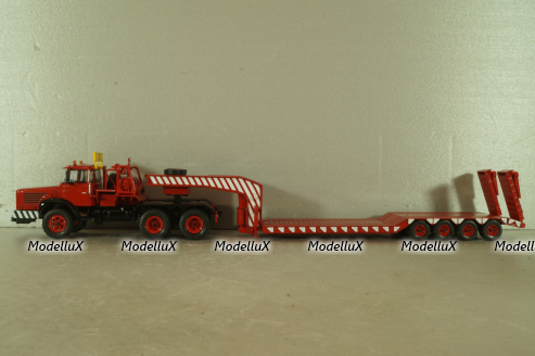 Berliet TB 015 M3 6X4 vith semi-trailer 1960, red, TTR033.23, IXO 1:43