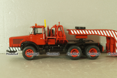 Berliet TB 015 M3 6X4 vith semi-trailer 1960, red, TTR033.23, IXO 1:43