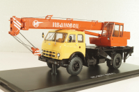 КС-3577 на шасси Маз-500А, автокран, бежевый/коричневый, SSM1644, SSM 1:43