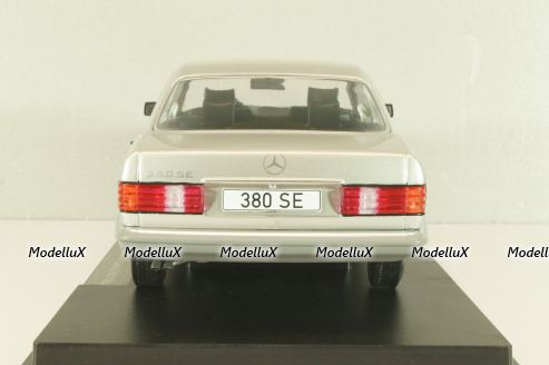 Mercedes-Benz 380 SE (W126) S-Class, silver, MCG18185, MCG 1:18