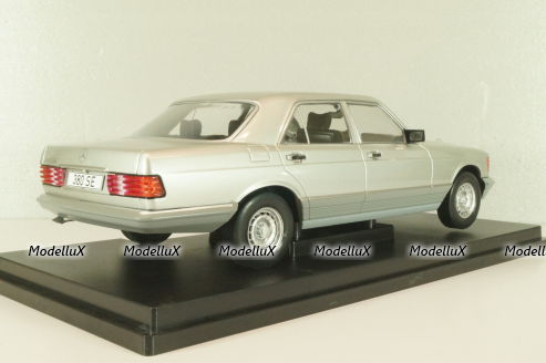 Mercedes-Benz 380 SE (W126) S-Class, silver, MCG18185, MCG 1:18