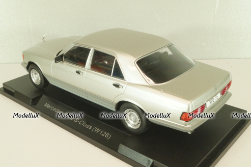Mercedes-Benz 380 SE (W126) S-Class, silver, MCG18185, MCG 1:18