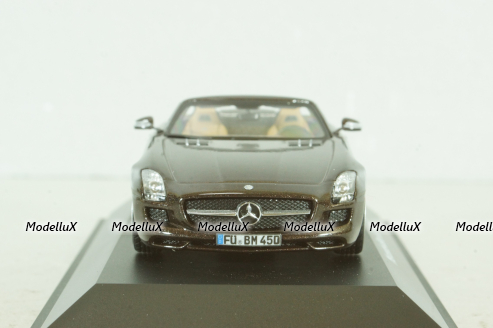 Mercedes-Benz SLS AMG Roadster (R197) 2010, braun, 450745600, Schuco 1:43