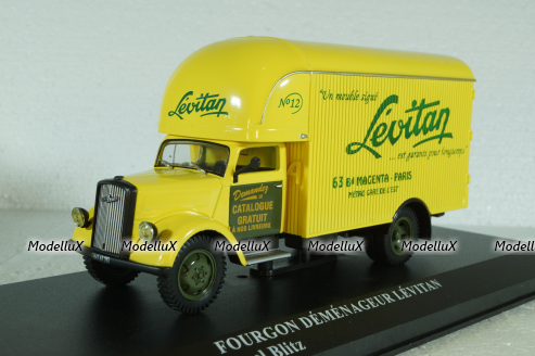 Opel Blitz Truck Fourgon Demenageur Levitan 1952, Altaya 1:43