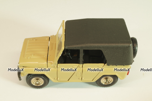 Уаз-469 А34, бежевый, 1991г., черный салон, Тантал/Радон 1:43