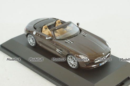 Mercedes-Benz SLS AMG Roadster (R197) 2010, braun, 450745600, Schuco 1:43