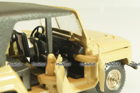 Уаз-469 А34, бежевый, 1991г., черный салон, Тантал/Радон 1:43