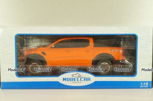 Ford Ranger Raptor 2022, pikup, orange, MCG18456, MCG 1:18