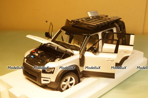 Land  Rover Defender 110, 2020, Satin Indus Silver, ALM810806, Almost Real 1:18