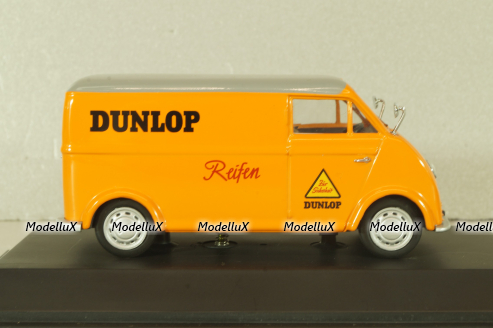 DKW Schnellaster Typ 30 van "Dunlop" 1954, orange, 02394, Schuco 1:43