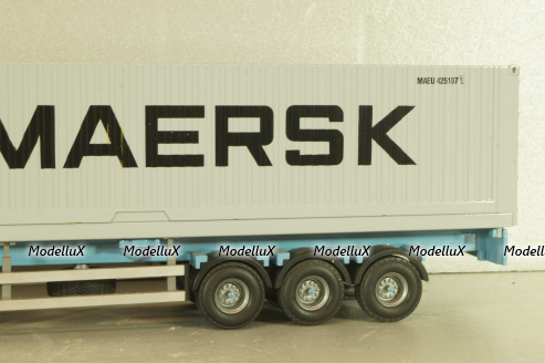 Volvo FH 12 with semi-trailer "Maersk" white/blue/grey, Tekno 1:50