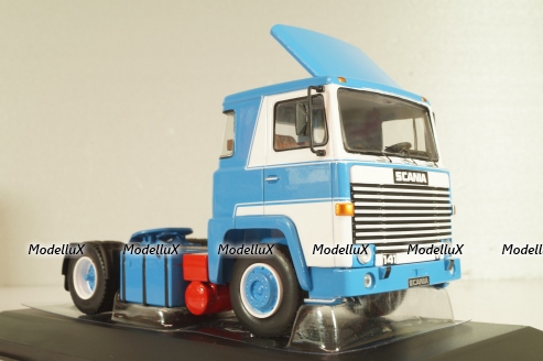 Scania LBT 141 tractor 1976, blue, TR221, IXO 1:43