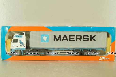 Volvo FH 12 with semi-trailer "Maersk" white/blue/grey, Tekno 1:50