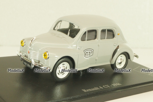Renault 4 CV 1946, grey, Atlas 1:43