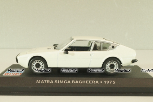Matra Simca Bagheera 1975, white,  Les Belles Annees Simca #41, Altaya 1:43