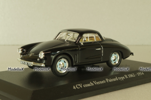 Renault 4CV coach Vernet-Pairard type R 1954, black, Eligor 1:43
