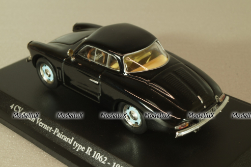 Renault 4CV coach Vernet-Pairard type R 1954, black, Eligor 1:43