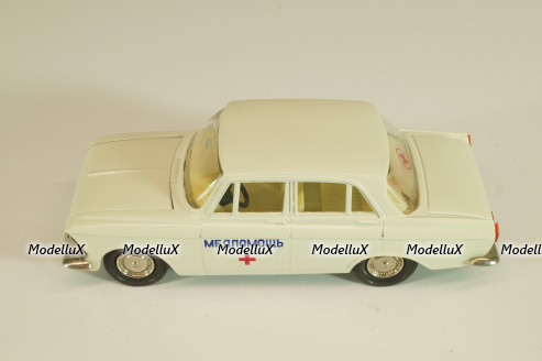 Москвич-412 А2, Медпомощь, февраль 1985г., кремовый, Тантал/Радон 1:43