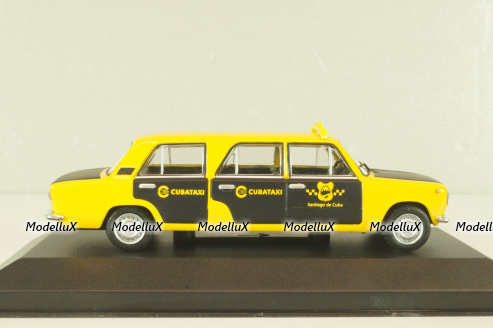 Ваз-2101Жигули Limousine Taxi Santiago de Cuba 1995, yellow/black, Altaya 1:43