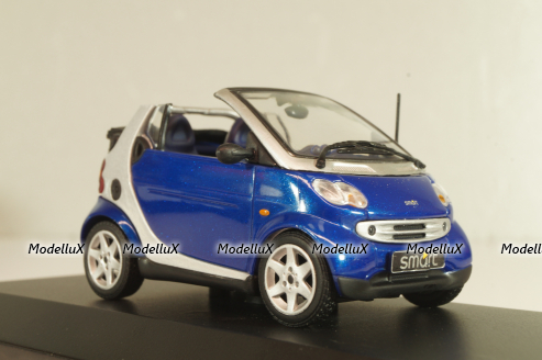 Smart Cabriolet 2000, blue, 430039000, Minichamps 1:43 Уценка!