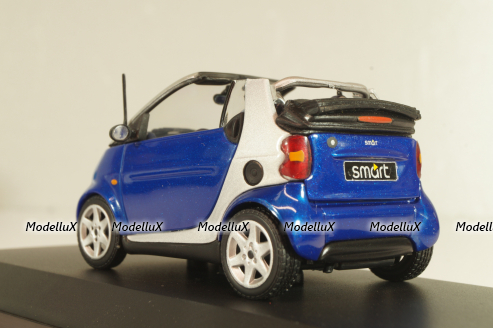 Smart Cabriolet 2000, blue, 430039000, Minichamps 1:43 Уценка!