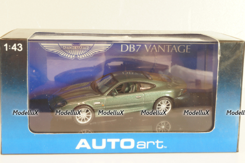 Aston Martin DB7 V12 Vantage 1999, green, 50204, Autoart 1:43