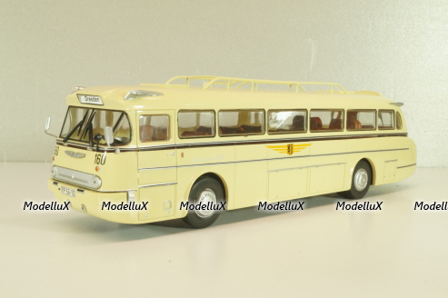 Ikarus 66 bus 1955, beige, Autobus Dal Mondo #21 (с журналом), Hachette 1:43