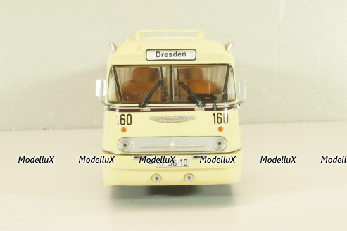 Ikarus 66 bus 1955, beige, Autobus Dal Mondo #21 (с журналом), Hachette 1:43