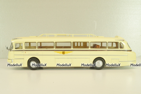 Ikarus 66 bus 1955, beige, Autobus Dal Mondo #21 (с журналом), Hachette 1:43