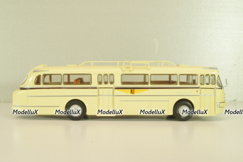 Ikarus 66 bus 1955, beige, Autobus Dal Mondo #21 (с журналом), Hachette 1:43