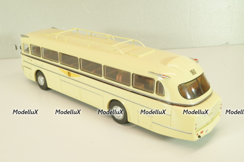 Ikarus 66 bus 1955, beige, Autobus Dal Mondo #21 (с журналом), Hachette 1:43