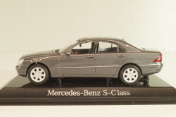 Mercedes-Benz S 500 (W220) 1998, grey, B66005752, Maisto 1:43 Уценка!