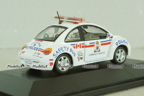 Volkswagen New Beatle, London Police of Canada 2003, white, Cararama 1:43