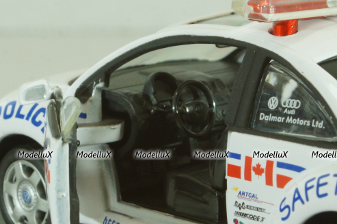 Volkswagen New Beatle, London Police of Canada 2003, white, Cararama 1:43