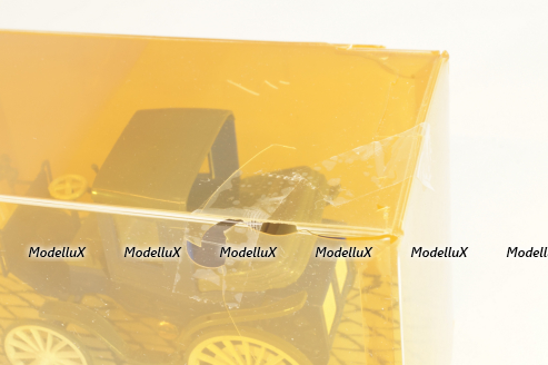 Daimler belt-driven Taxicab 1897, blue, Cursor 1:43
