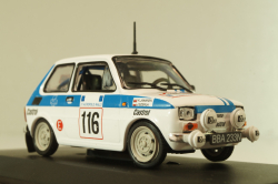 Fiat 126P #116 Rally Acropolis 1984 (Polski Fiat),  white, Kultowe Maluchy #2, Hachette 1:43