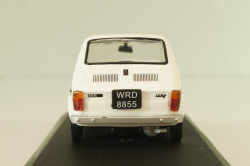 Fiat 126P LOT Polish Airlines 1977, (Polski Fiat),  white, Kultowe Maluchy #7, Hachette 1:43