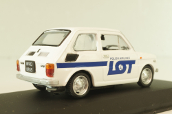 Fiat 126P LOT Polish Airlines 1977, (Polski Fiat),  white, Kultowe Maluchy #7, Hachette 1:43