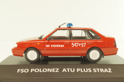 Polonez ATU Plus Straz, fire engine, red,  DeAgostini Legendy FSO #80, 1:43 