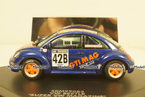 Volkswagen Beetle Trophee Andros #42B 1999, blue, Thevenod/Morel, SKM99083, Skid 1:43