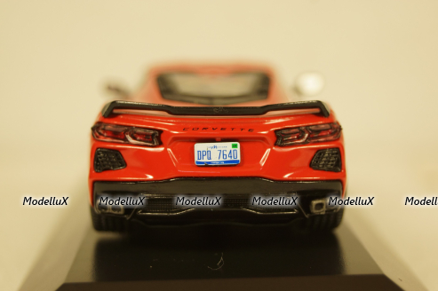 Chevrolet Corvette 2020, red, American Cars №61, Altaya 1:43