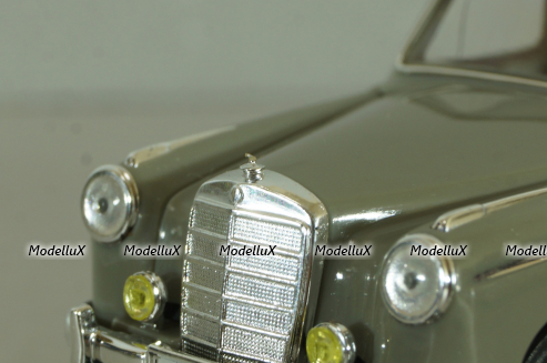 Mercedes-Benz 220 S Ponton (W180) 1956, dealer packing, grey, Faller 1:43