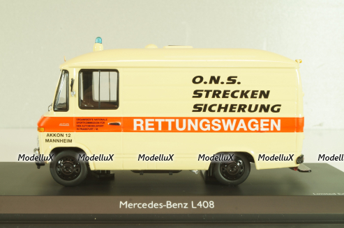 Mercedes-Benz L 408 RTW, Ambulance, 450358100, Schuco 1:43