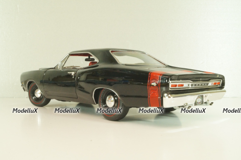 Dodge Coronet Super Bee 1969, black, AMM1347, AutoWorld 1:18
