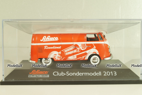 Volkswagen T1 Transporter "Schuco" 1950, van, Club-Sondermodell 2013, red, Schuco 1:43