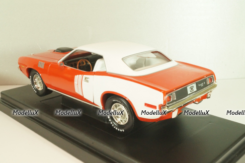 Plymouth Hemi Cuda 1971, Red/white, 291164P, ERTL 1:18