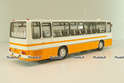 Икарус-255.70 белый/рыжий, DEM014OR, Demprice 1:43 (Конверсия)