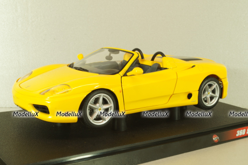 Ferrari 360 Spider 2000, yellow, 29757Y, Hot Weels 1:18