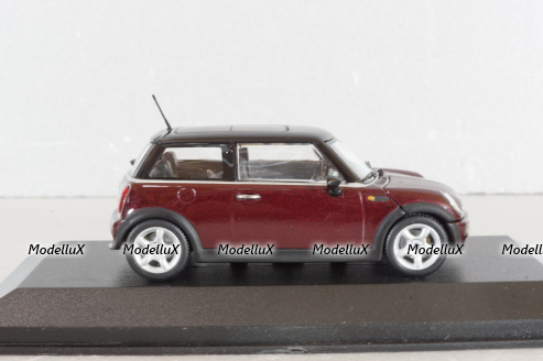 Mini Cooper (R50) 2000, dark red/black, Minichamps 1:43